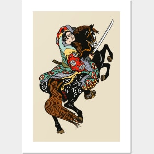 Medieval Knight Horseman Posters and Art